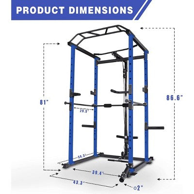 Regulowana klatka do ćwiczeń z drążkiem domowa