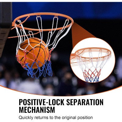 Mobilny kosz 44 cale na stojaku, do domu i na zewnątrz